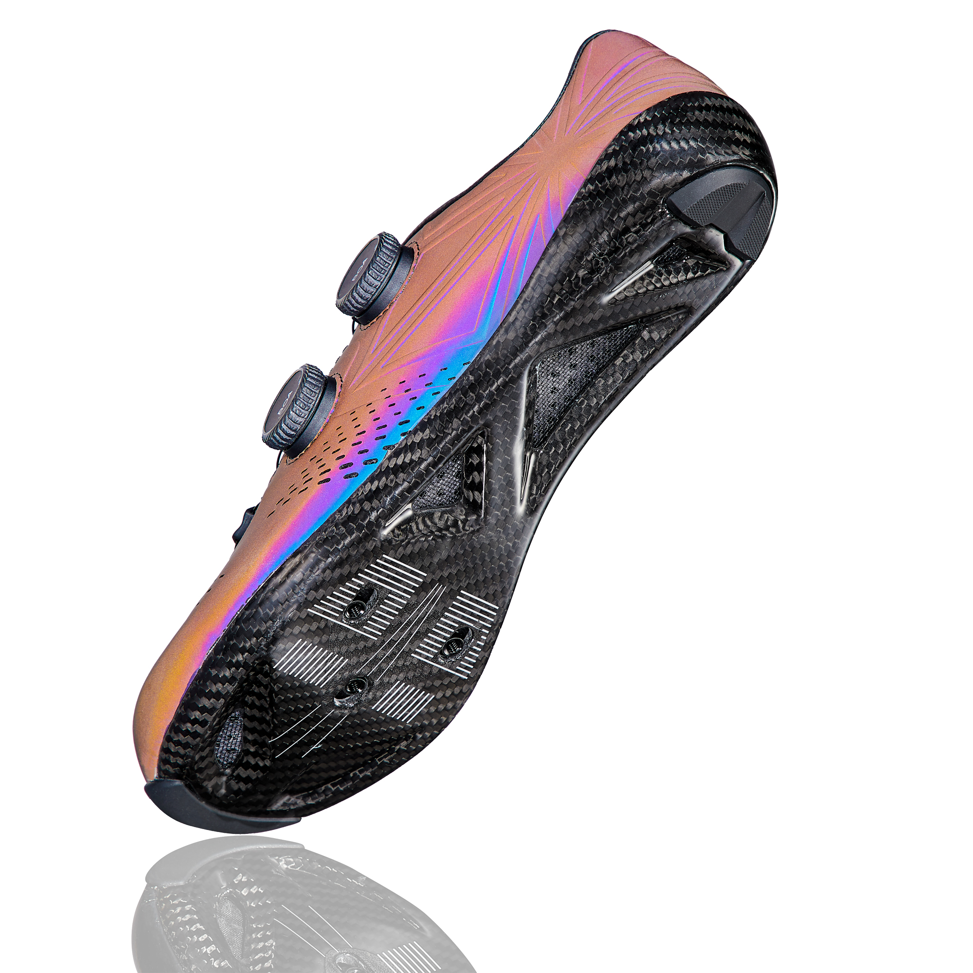 Kazze Carbon Road Shoe Oil Slick Reflective