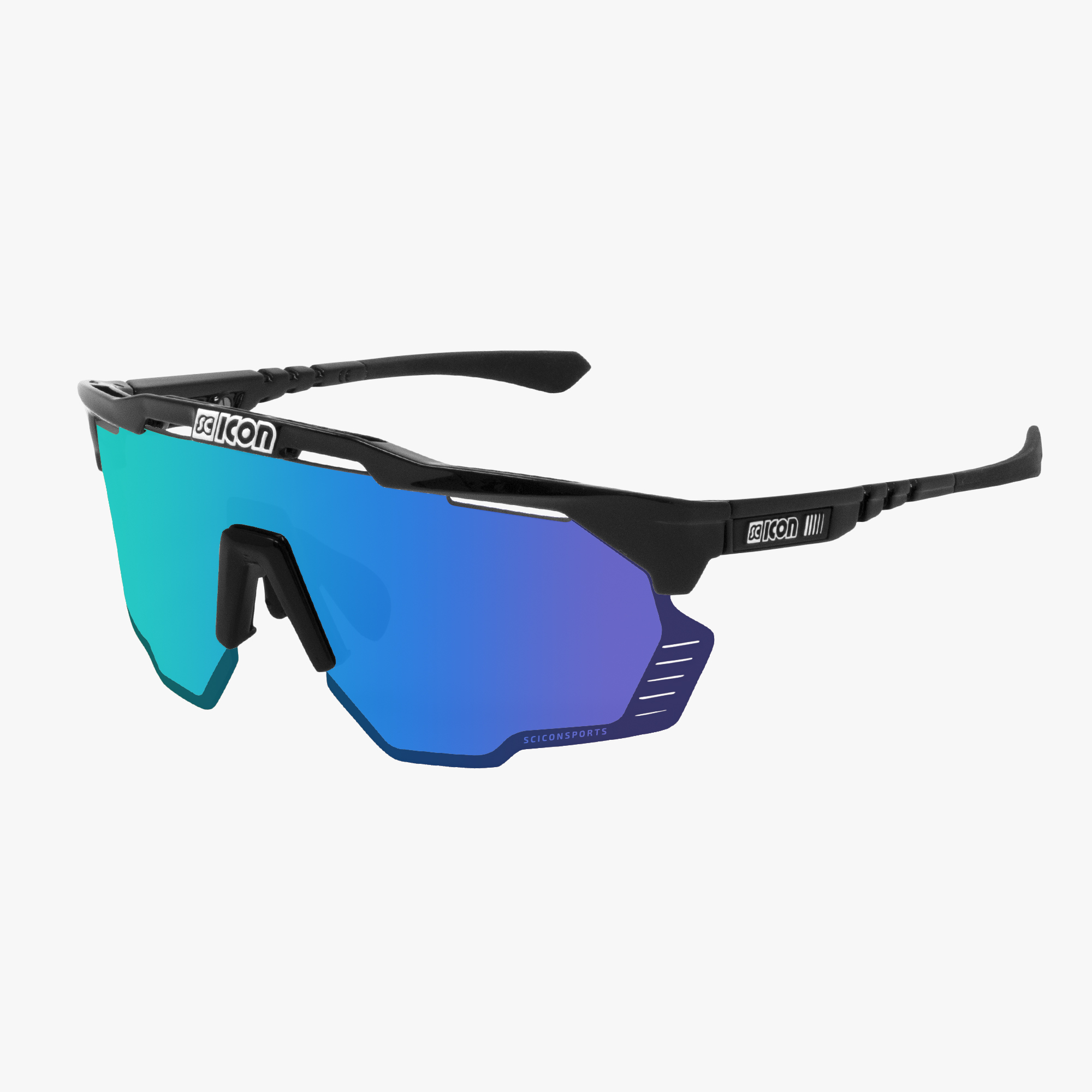 ICON AEROSHADE KUNKEN[CARBON LOOK/非調光] Carbon/Green Aeroshade Kunken Sunglasses | Scicon Sports