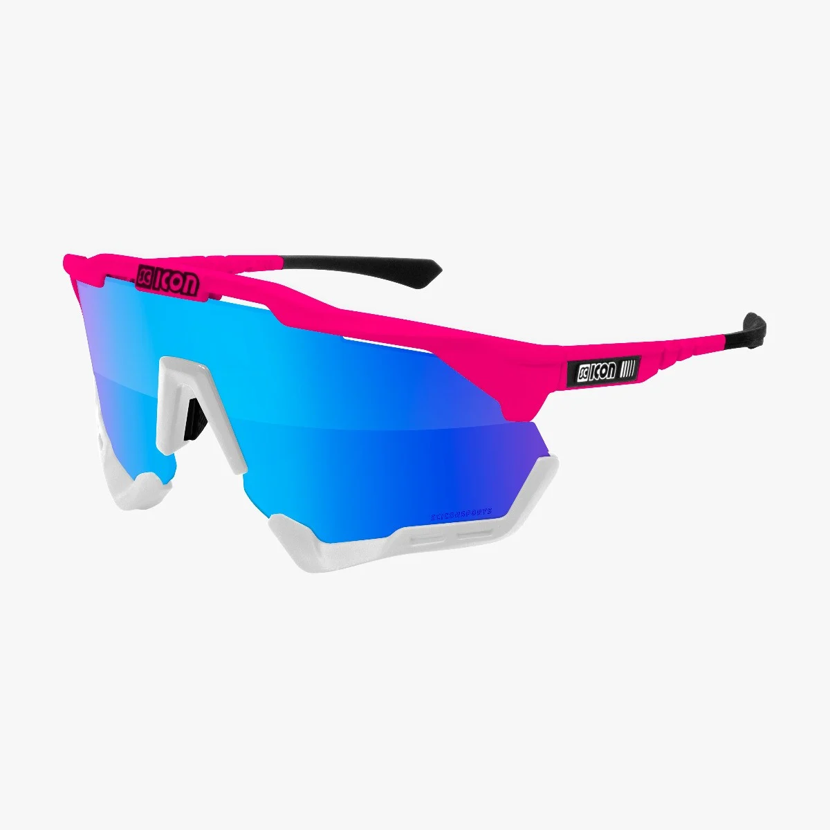 scicon　シーコン　 AEROSHADE PinkFluo　リペアノーズ付 AEROSHADE [PINK FLUO/非調光] | SCICON SPORTS | 株式会社