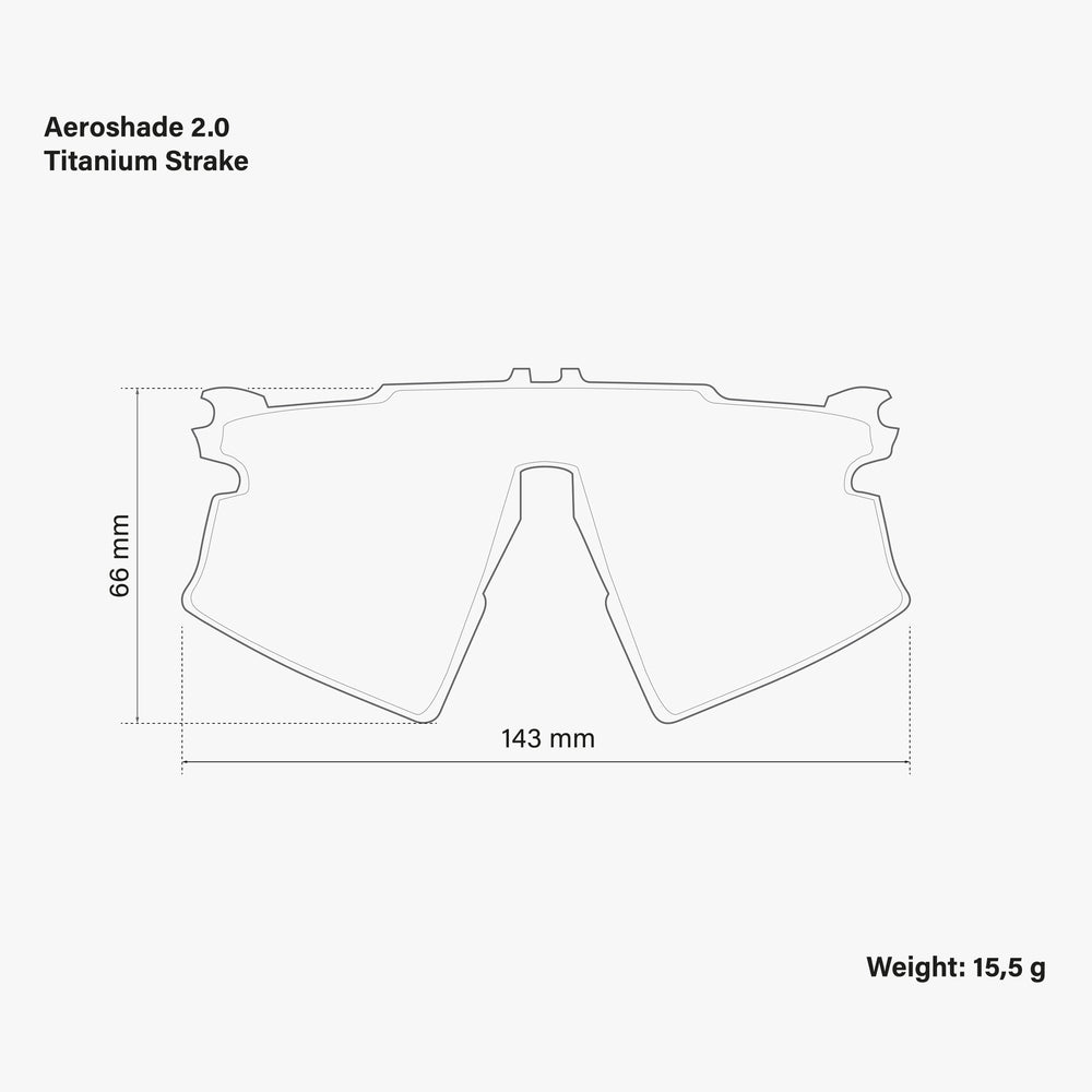 AEROSHADE 2.0 TITANIUM STRAKE LENS[非調光]